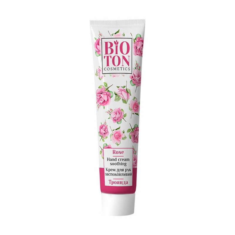 Заспокійливий крем для рук Bioton Cosmetics Hand Cream Троянда, 44 мл